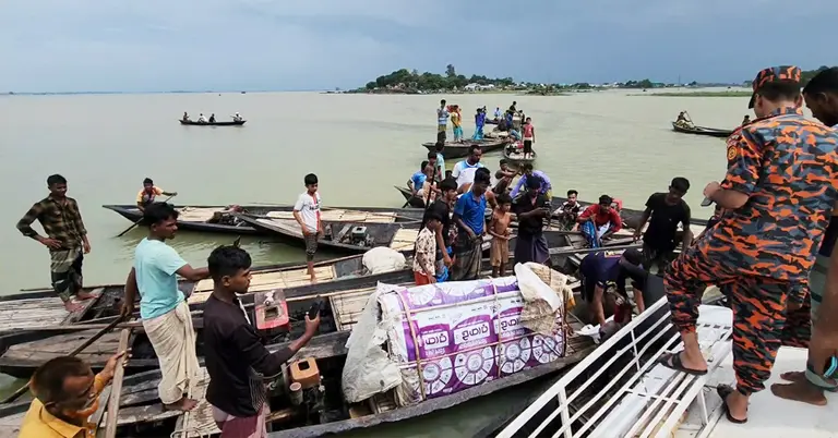 খালিয়াজুরী ধনু নদীতে উদ্ধার অভিযান